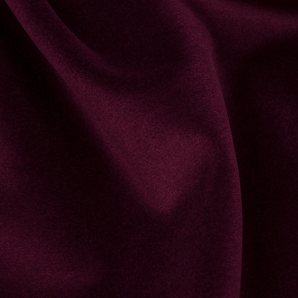 Lush Polyester Drapery Velvet - Damson - British Imported Detail