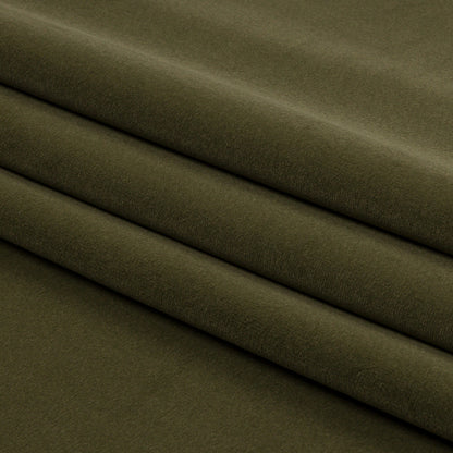 Lush Polyester Drapery Velvet - Olive - British Imported Folded