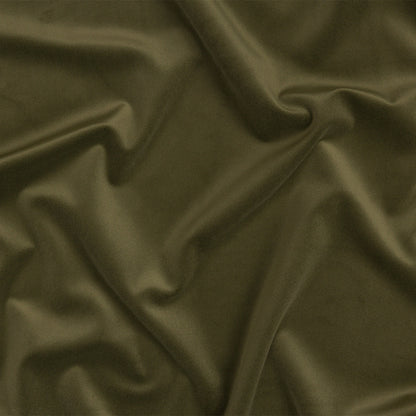 Lush Polyester Drapery Velvet - Olive - British Imported