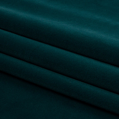 Lush Polyester Drapery Velvet - Peacock - British Imported Folded