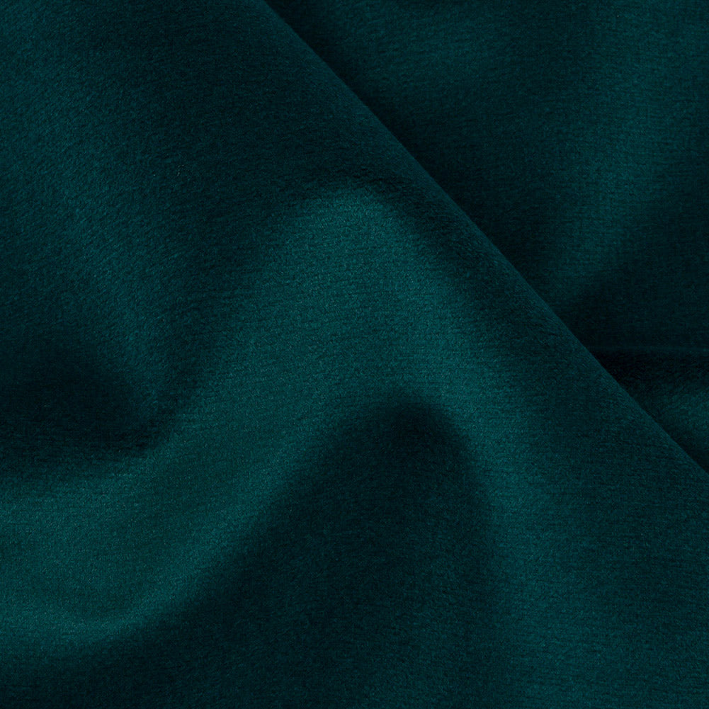 Lush Polyester Drapery Velvet - Peacock - British Imported Detail