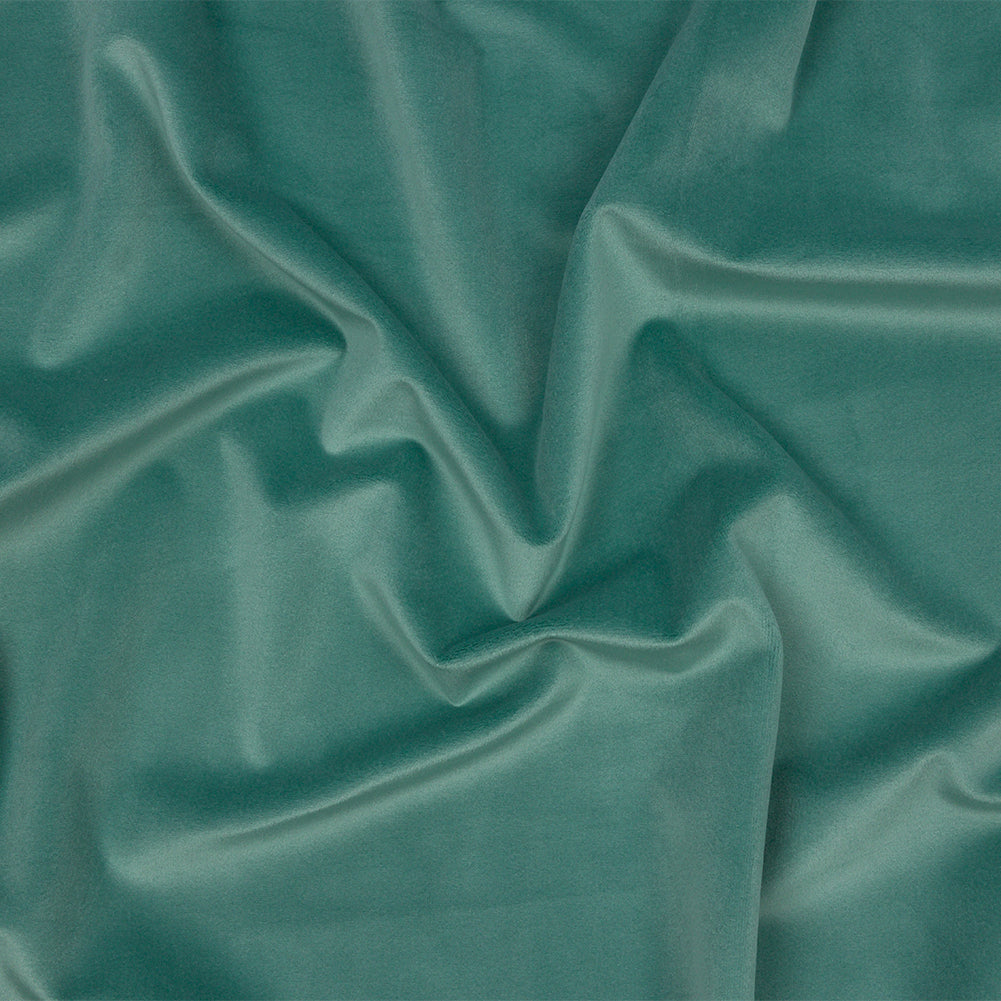 Lush Polyester Drapery Velvet - Verdigris - British Imported