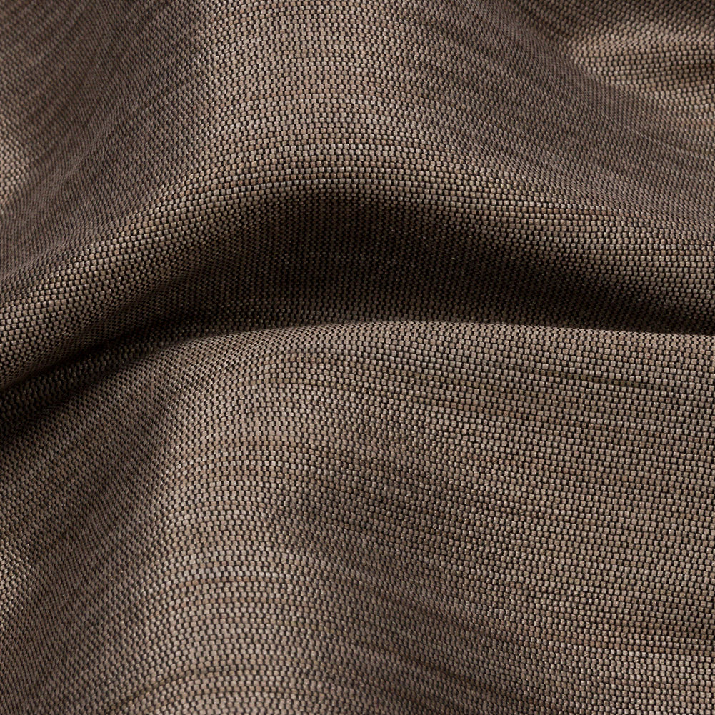 Recycled Polyester Bengaline - Bronze Striations - British Imported Detail