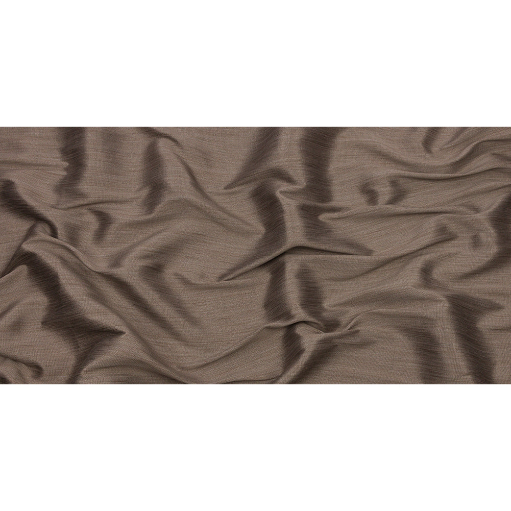 Recycled Polyester Bengaline - Bronze Striations - British Imported Full