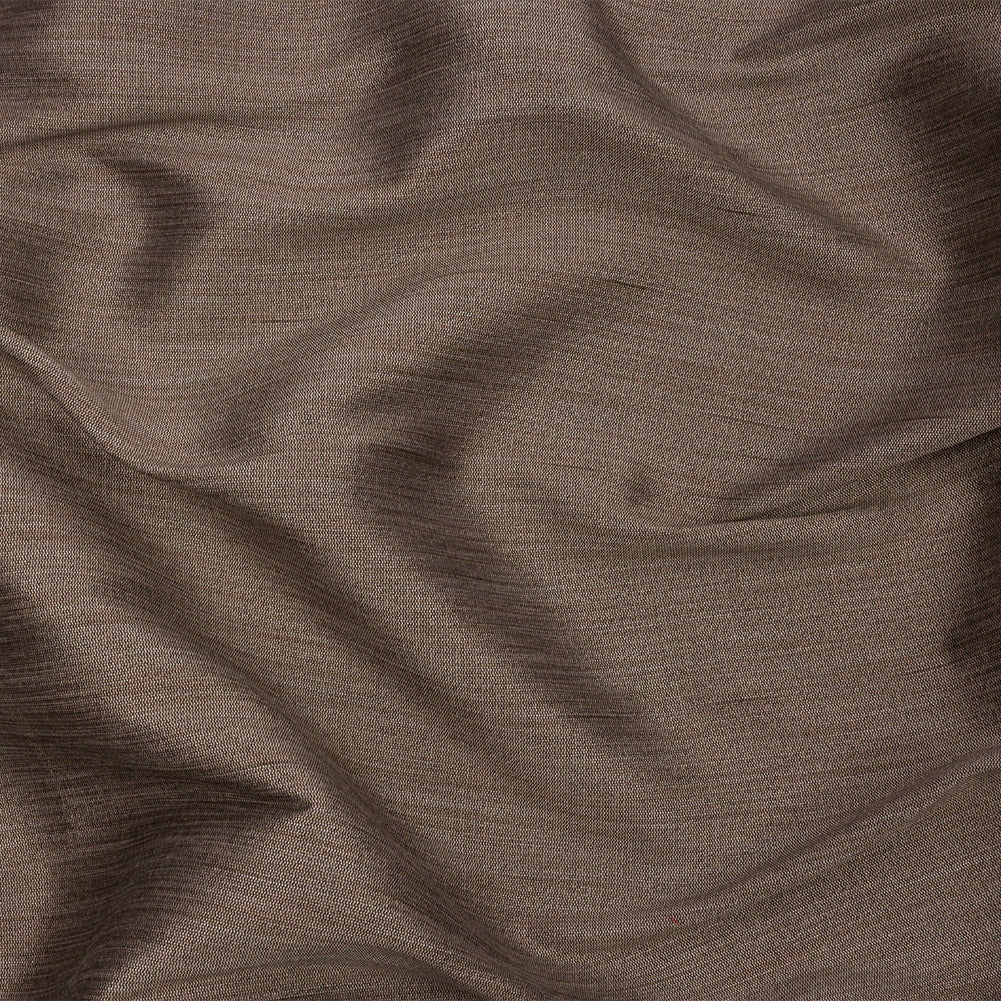 Recycled Polyester Bengaline - Bronze Striations - British Imported