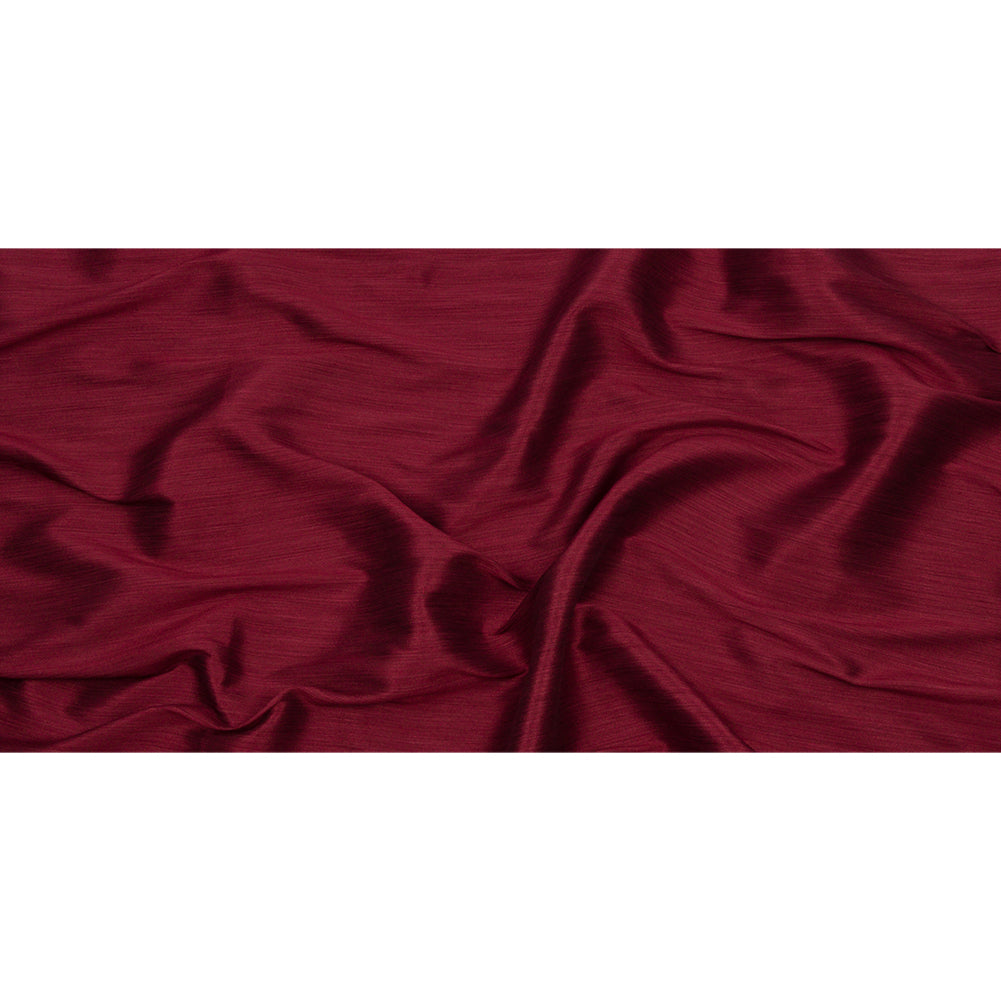 Recycled Polyester Bengaline - Cherry Striations - British Imported Full