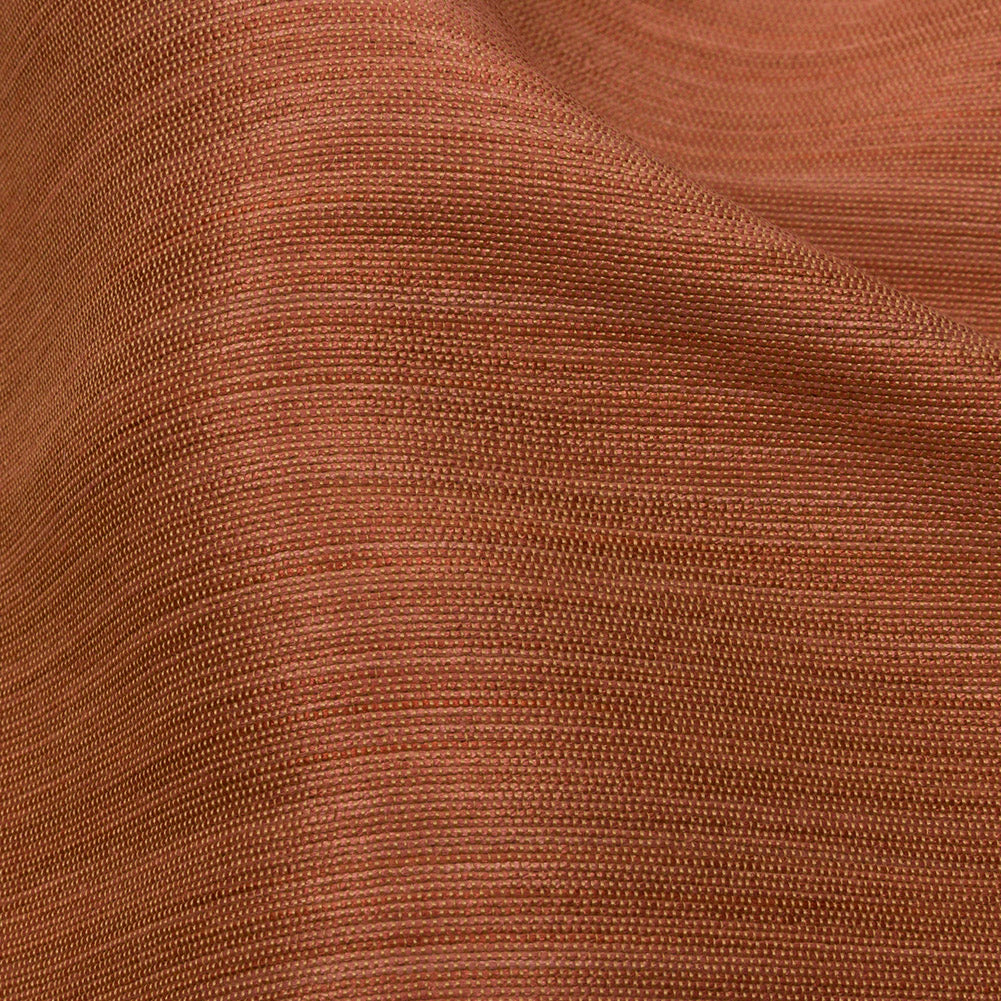 Recycled Polyester Bengaline - Clay Striations - British Imported Detail