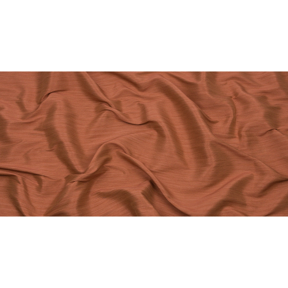 Recycled Polyester Bengaline - Clay Striations - British Imported Full