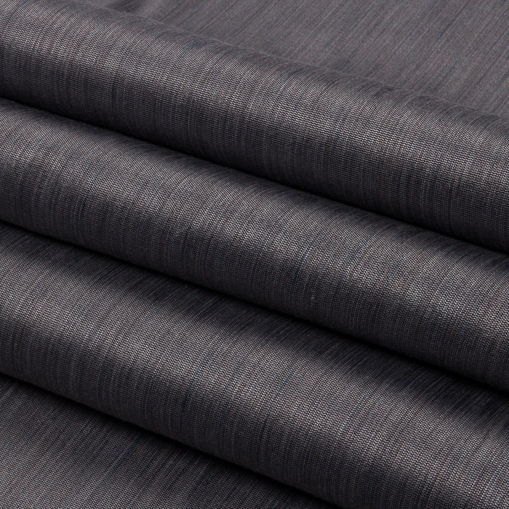 Recycled Polyester Bengaline - Danube Striations - British Imported Folded