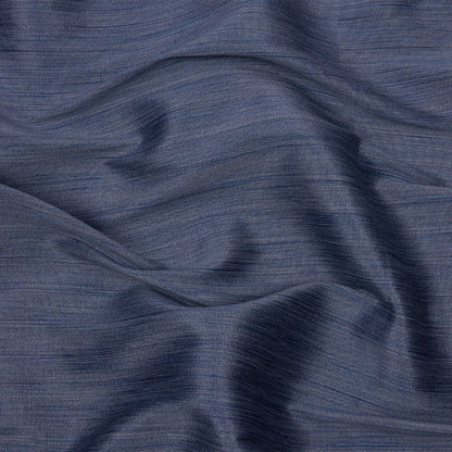 Recycled Polyester Bengaline - Denim Striations - British Imported