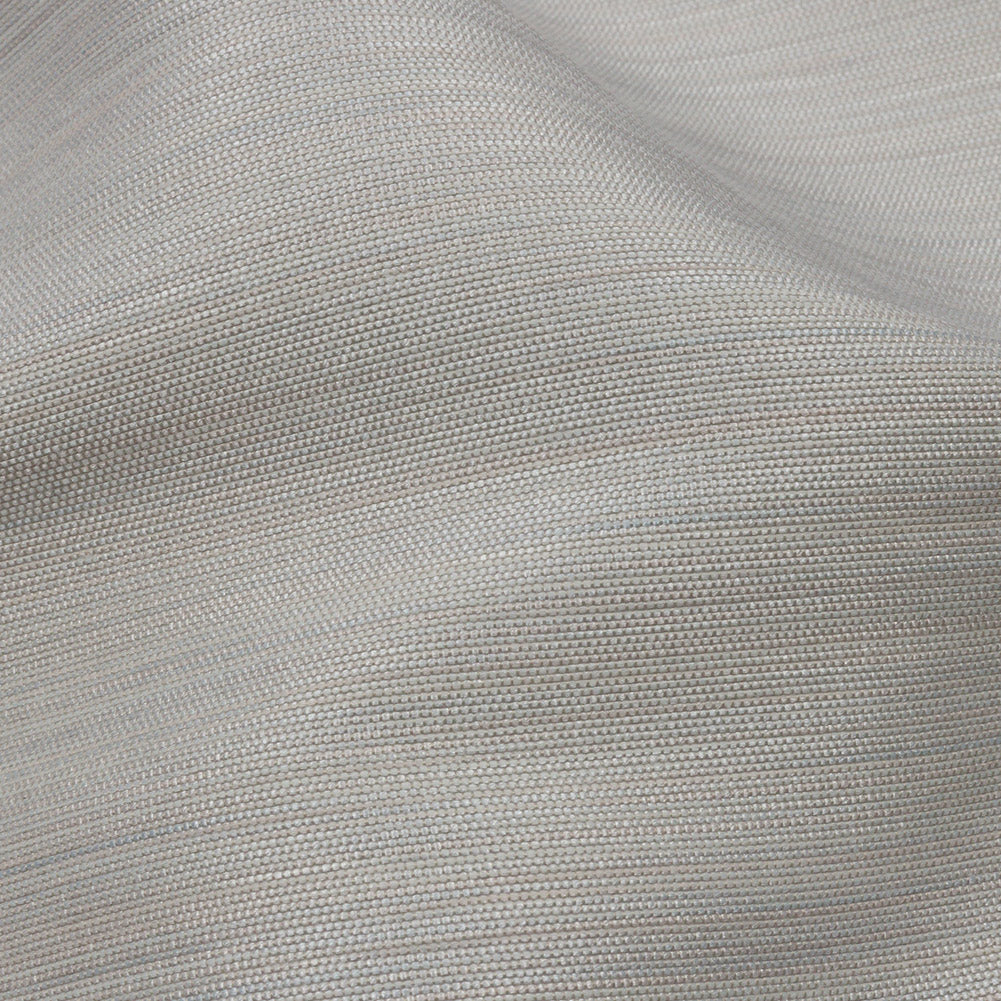 Recycled Polyester Bengaline - Dove Striations - British Imported Detail