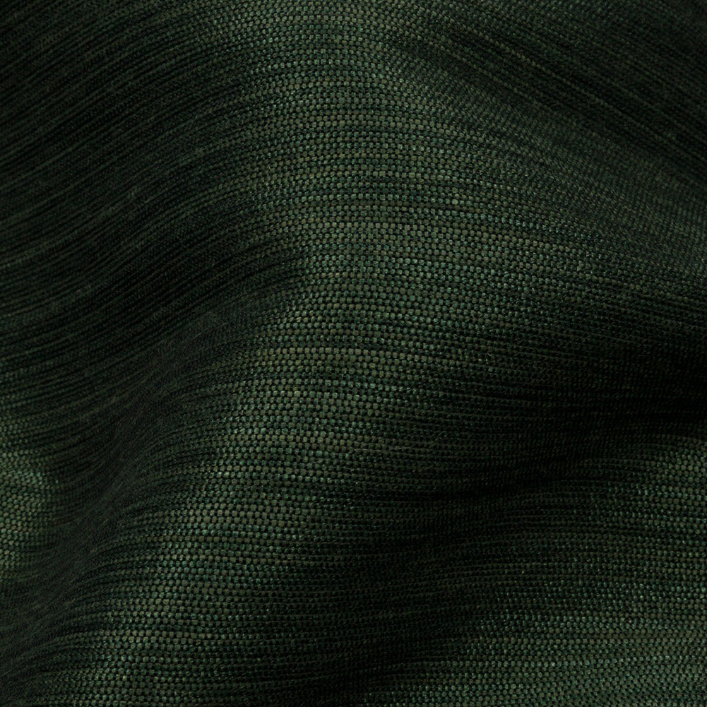 Recycled Polyester Bengaline - Emerald Striations - British Imported Detail