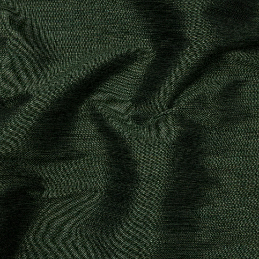 Recycled Polyester Bengaline - Emerald Striations - British Imported