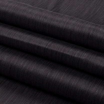 Recycled Polyester Bengaline - Graphite Striations - British Imported Folded