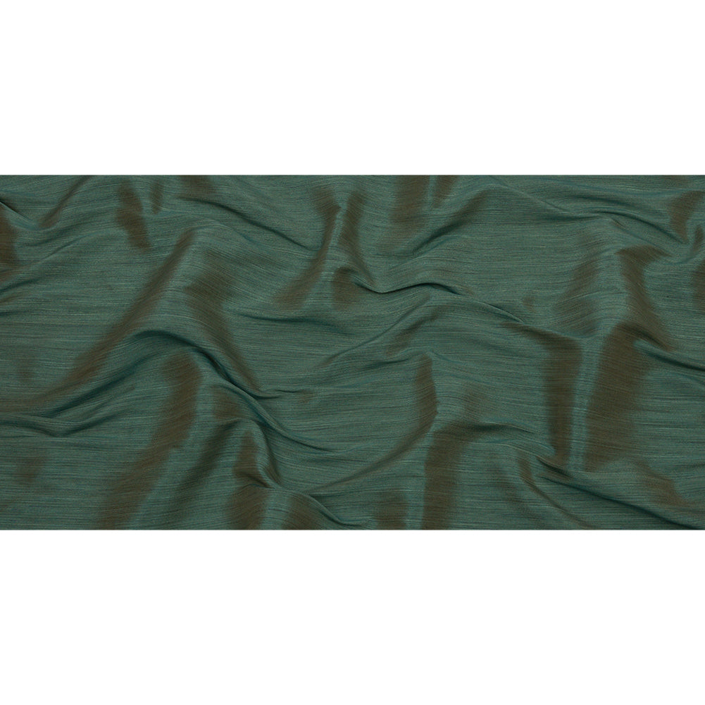 Recycled Polyester Bengaline - Jade Striations - British Imported Full
