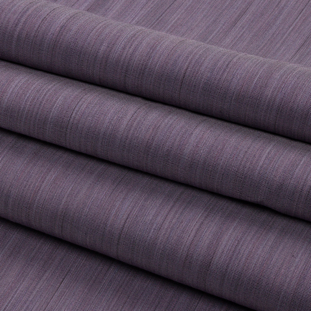 Recycled Polyester Bengaline - Lavender Striations - British Imported Folded