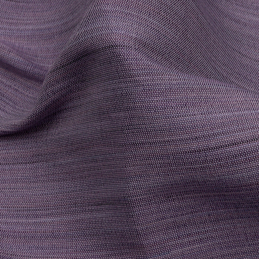 Recycled Polyester Bengaline - Lavender Striations - British Imported Detail