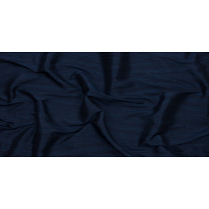 Recycled Polyester Bengaline - Navy Striations - British Imported Full