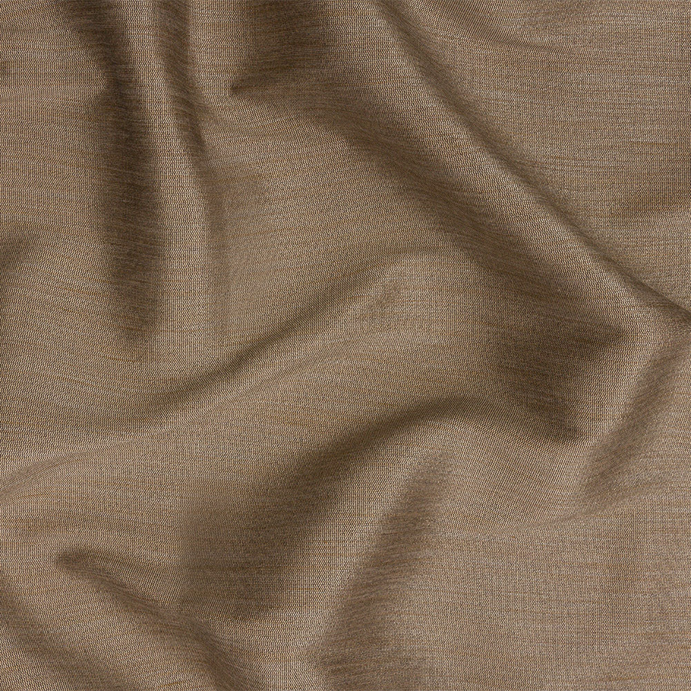 Recycled Polyester Bengaline - Otter Striations - British Imported