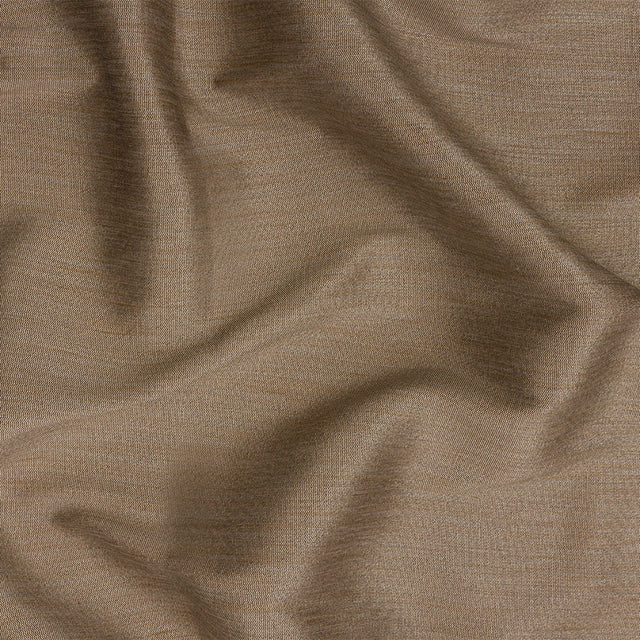 Recycled Polyester Bengaline - Otter Striations - British Imported