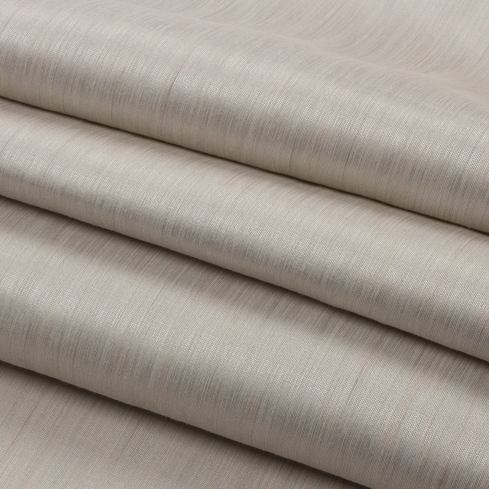 Recycled Polyester Bengaline - Pearl Striations - British Imported Folded