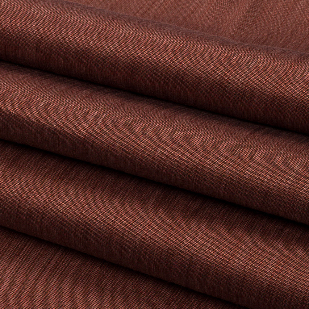 Recycled Polyester Bengaline - Saffron Striations - British Imported Folded