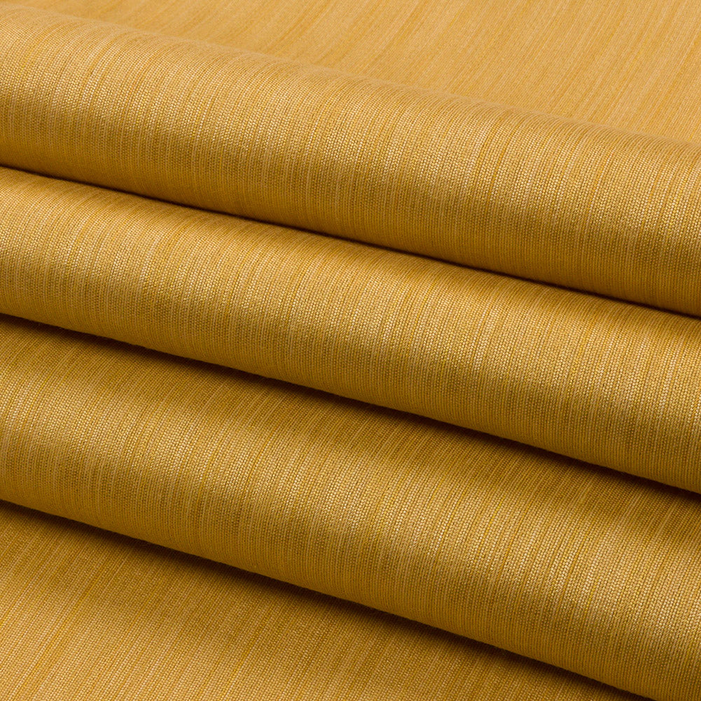 Recycled Polyester Bengaline - Sunflower Striations - British Imported Folded
