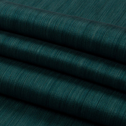 Recycled Polyester Bengaline - Teal Striations - British Imported Folded