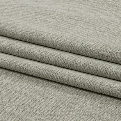Soft Textured Recycled Polyester Drapery Woven - Aloe - British Imported Folded