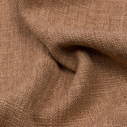 Soft Textured Recycled Polyester Drapery Woven - Clay - British Imported Detail