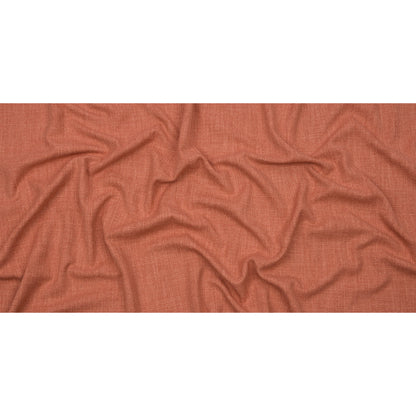 Soft Textured Recycled Polyester Drapery Woven - Coral - British Imported Full
