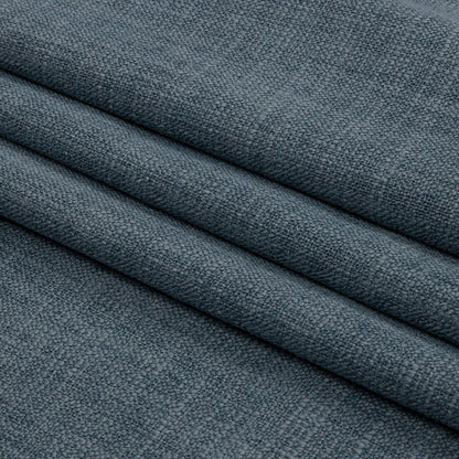 Soft Textured Recycled Polyester Drapery Woven - Danube - British Imported Folded