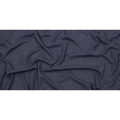 Soft Textured Recycled Polyester Drapery Woven - Denim - British Imported Full