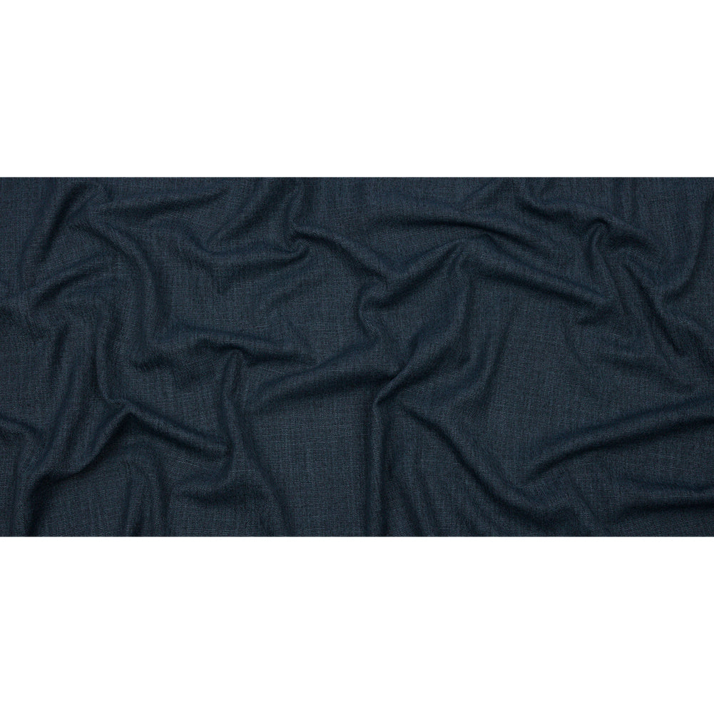 Soft Textured Recycled Polyester Drapery Woven - Ink - British Imported Full