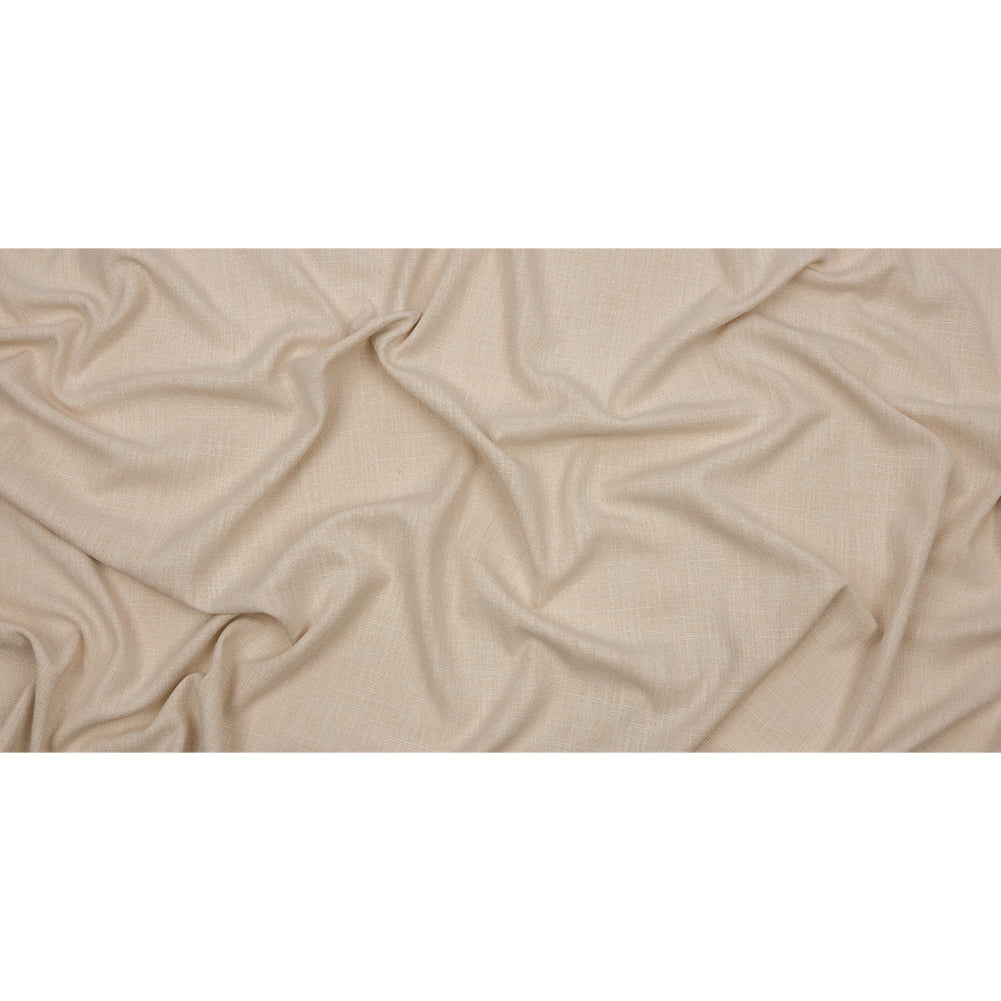 Soft Textured Recycled Polyester Drapery Woven - Ivory - British Imported Full