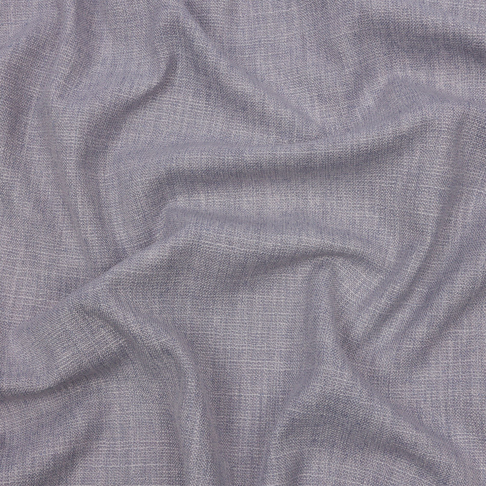Soft Textured Recycled Polyester Drapery Woven - Lavender - British Imported