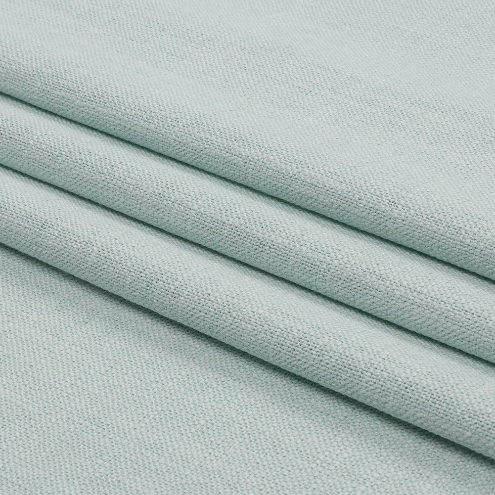 Soft Textured Recycled Polyester Drapery Woven - Mineral - British Imported Folded