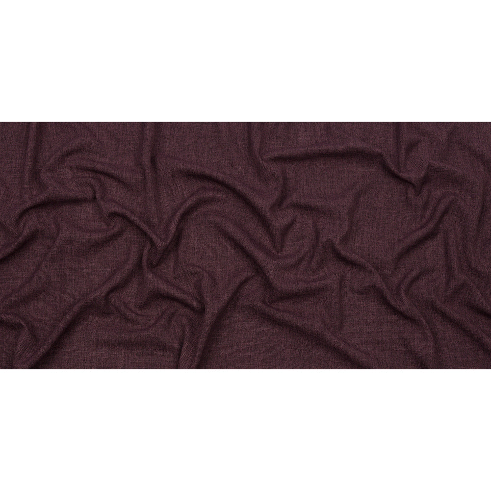 Soft Textured Recycled Polyester Drapery Woven - Mulberry - British Imported Full