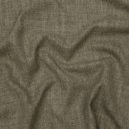 Soft Textured Recycled Polyester Drapery Woven - Olive - British Imported