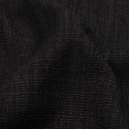 Soft Textured Recycled Polyester Drapery Woven - Onyx - British Imported Detail