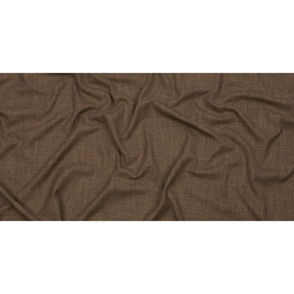 Soft Textured Recycled Polyester Drapery Woven - Otter - British Imported Full