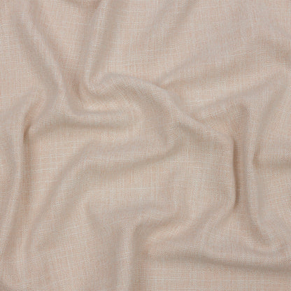 Soft Textured Recycled Polyester Drapery Woven - Oyster - British Imported