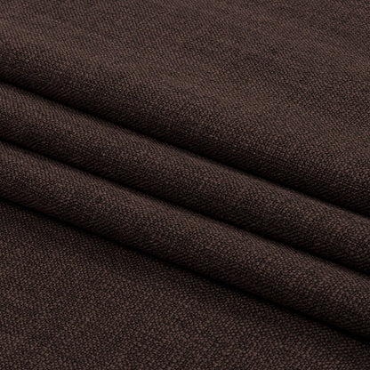 Soft Textured Recycled Polyester Drapery Woven - Praline - British Imported Folded