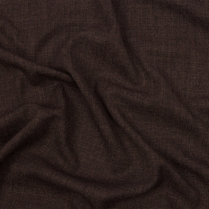Soft Textured Recycled Polyester Drapery Woven - Praline - British Imported