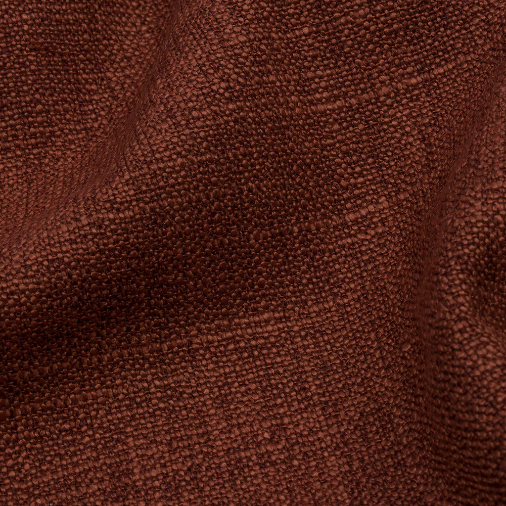 Soft Textured Recycled Polyester Drapery Woven - Saffron - British Imported Detail