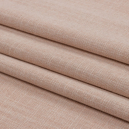Soft Textured Recycled Polyester Drapery Woven - Shell - British Imported Folded
