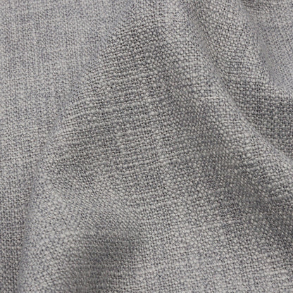 Soft Textured Recycled Polyester Drapery Woven - Silver - British Imported Detail