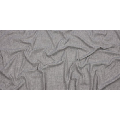Soft Textured Recycled Polyester Drapery Woven - Silver - British Imported Full