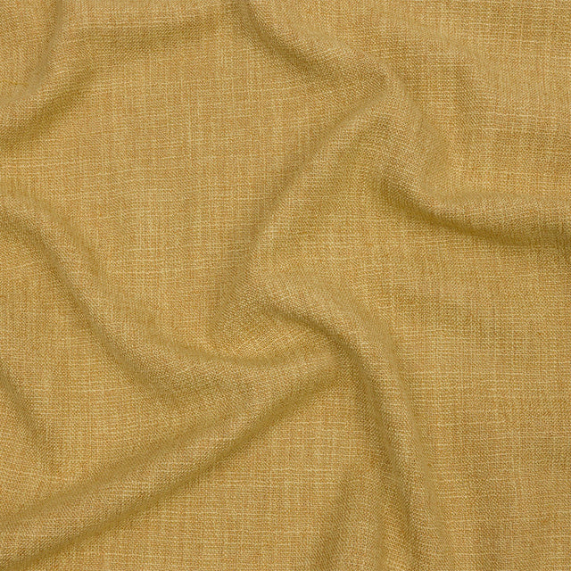Soft Textured Recycled Polyester Drapery Woven - Sunflower - British Imported