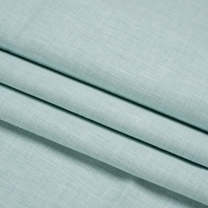 Slubbed Cotton and Polyester Woven - Duckegg - British Imported Folded